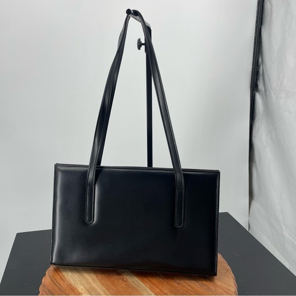 mona beograd black vegan leather tote bag - Picture 4 of 10